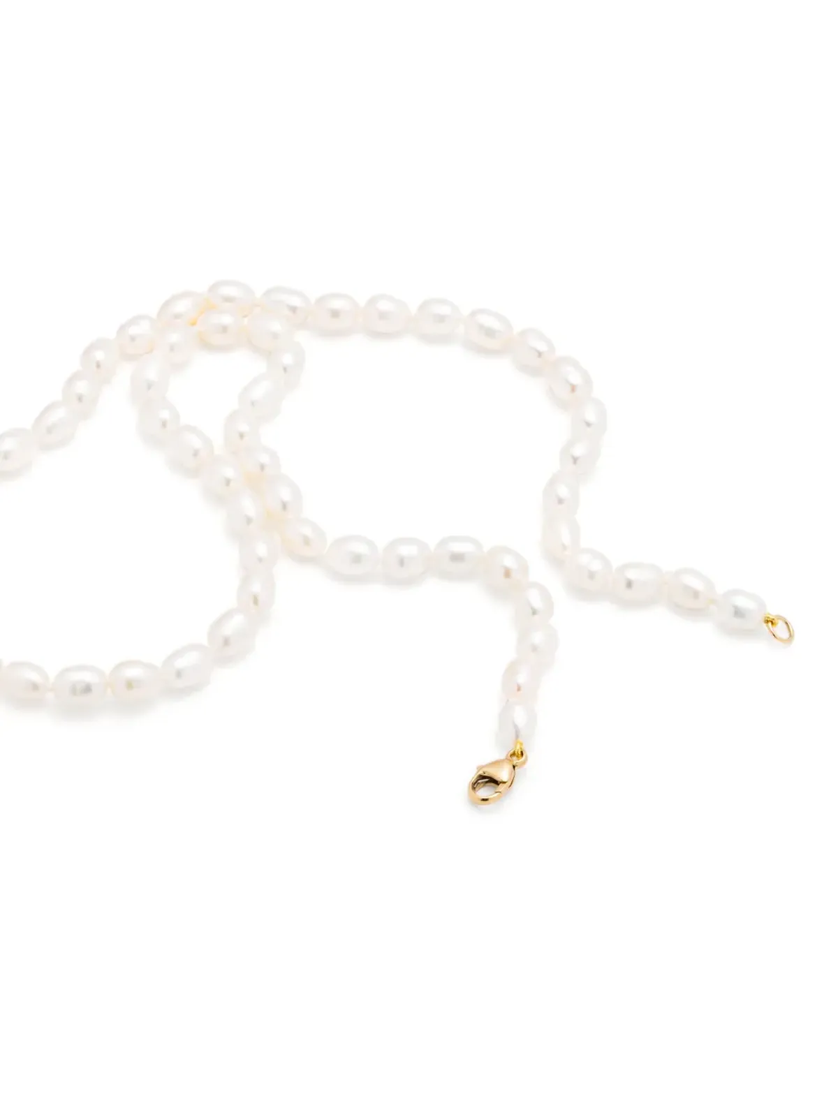 Adina Reyter 14ktイエローゴールド チャンクシードパール ネックレス - White - 画像3