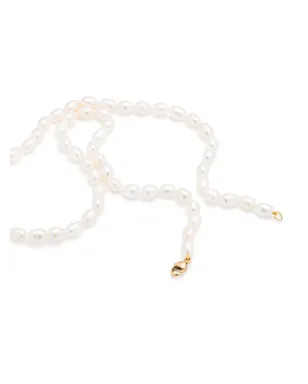 Adina Reyter 14ktイエローゴールド チャンクシードパール ネックレス - White - サムネイル3