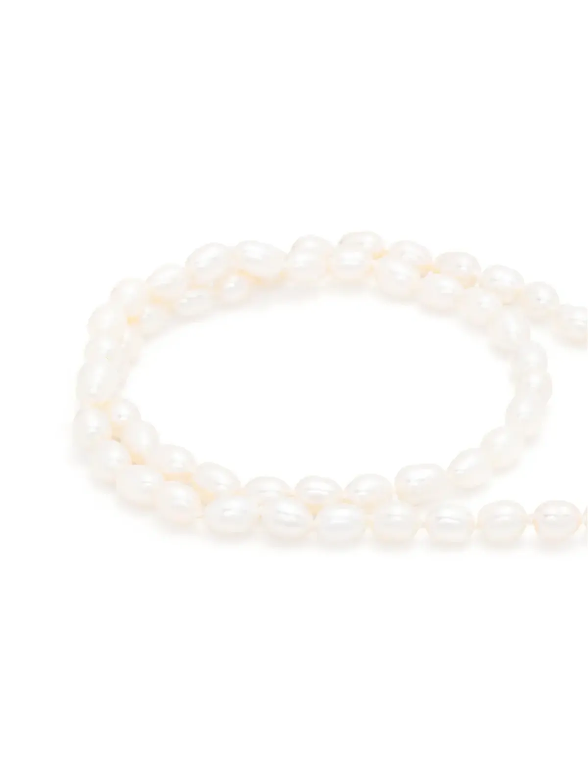 Adina Reyter 14ktイエローゴールド チャンクシードパール ネックレス - White - 画像4
