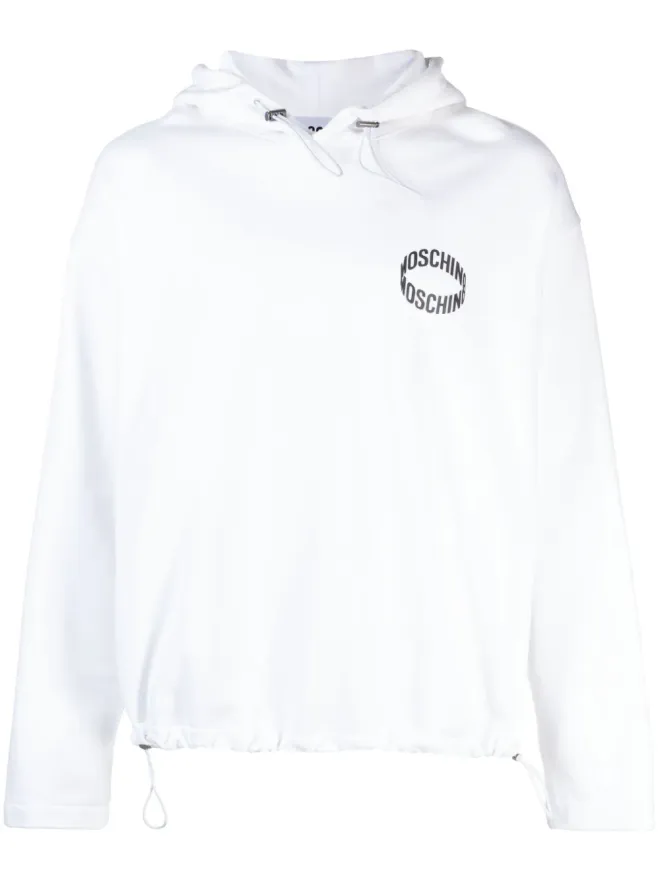 Moschino Moschino ロゴアップリケ入り オーガニックコットン スウェットシャツ - ホワイトの商品画像