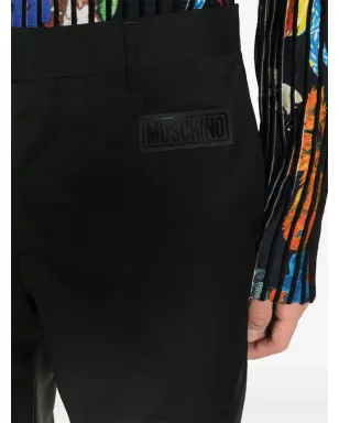 Moschino ラバー加工ロゴ テーラードパンツ - サムネイル5