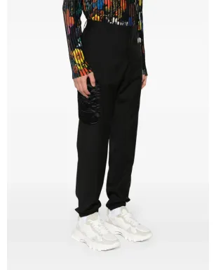 Moschino ラバー加工ロゴ テーラードパンツ - サムネイル3