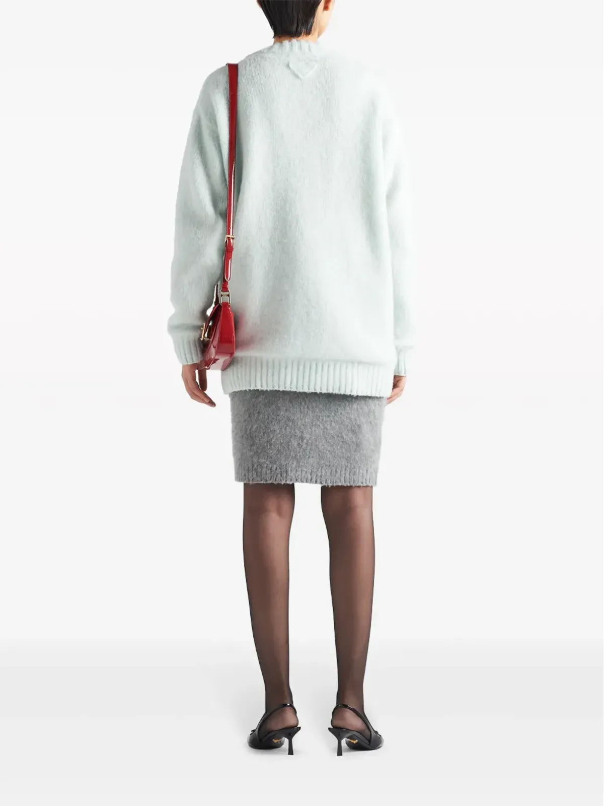 Prada カシミヤ ペンシルスカート - グレー - 画像3