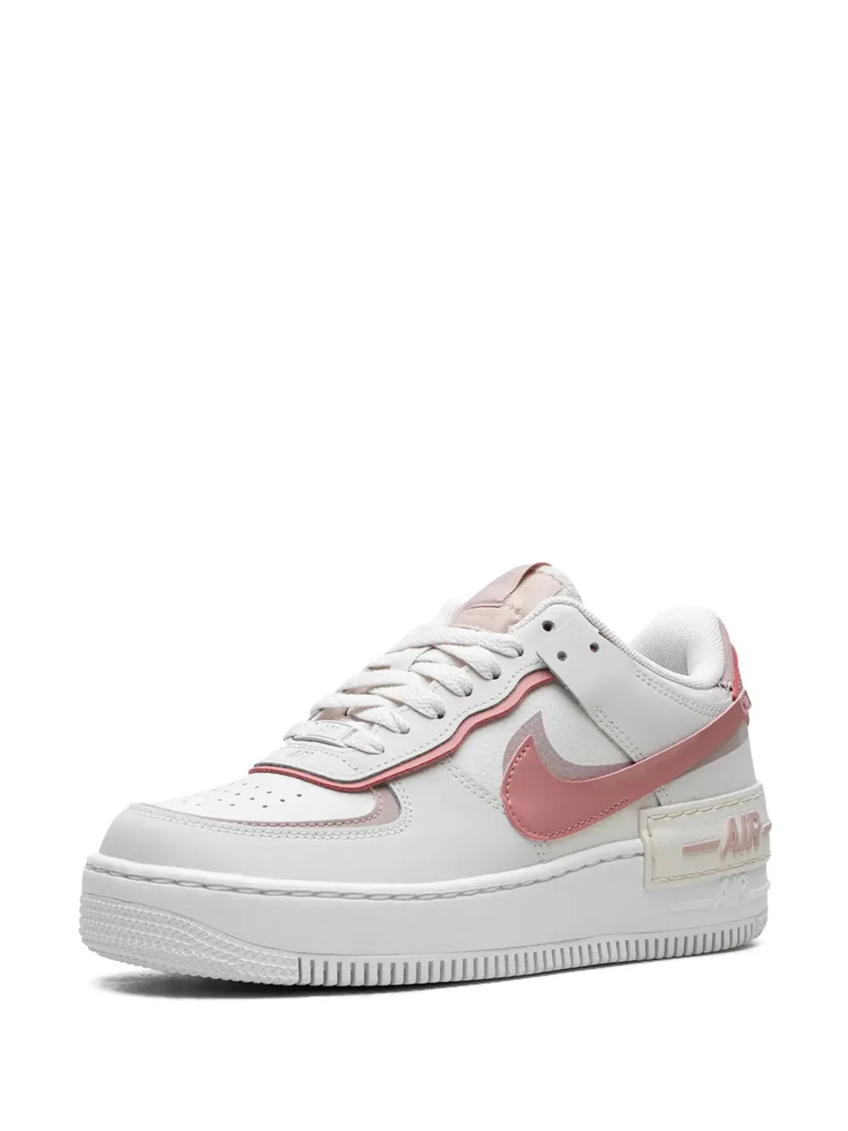 Nike エアフォース1 Shadow ファントム/ピンクオックスフォード スニーカー - ホワイト - 画像5