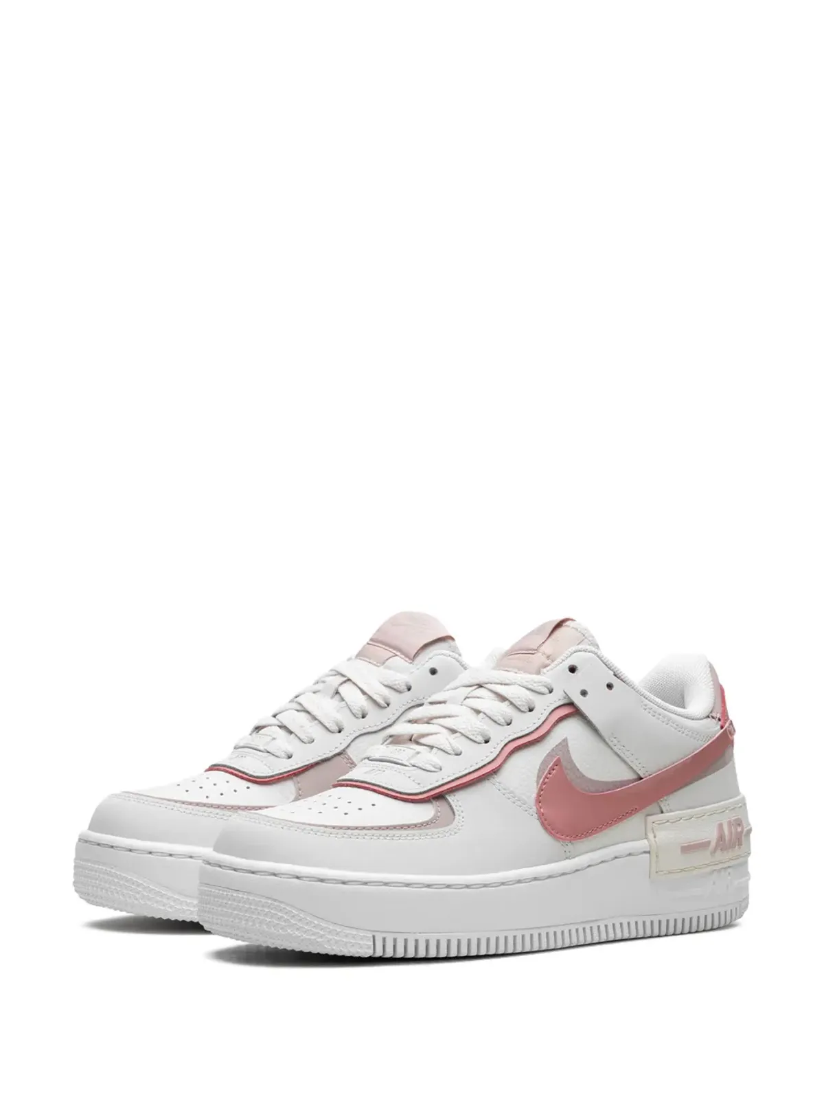 Nike エアフォース1 Shadow ファントム/ピンクオックスフォード スニーカー - ホワイト - 画像3