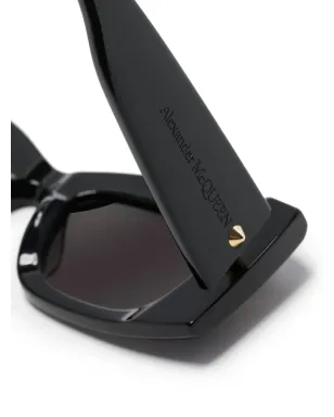 Alexander McQueen Eyewear Bold ロゴプリント サングラス - サムネイル3