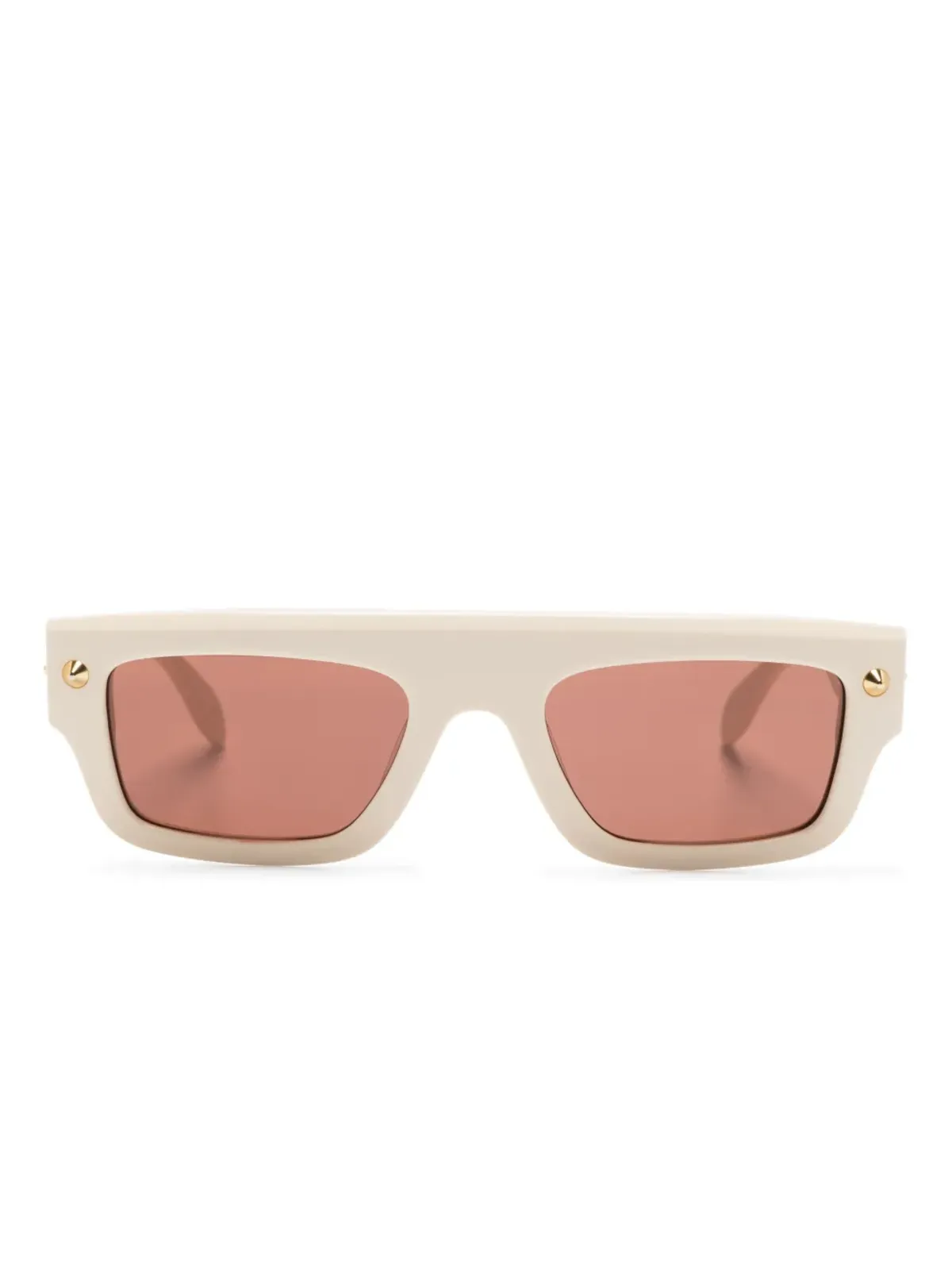 Alexander McQueen Eyewear レクタンギュラーフレーム サングラス - 画像1