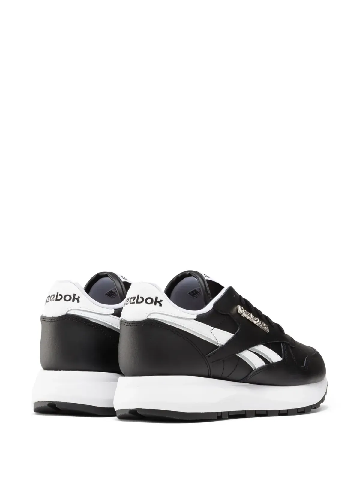 Reebok Classic フェイクレザー スニーカー ブラック - 画像3