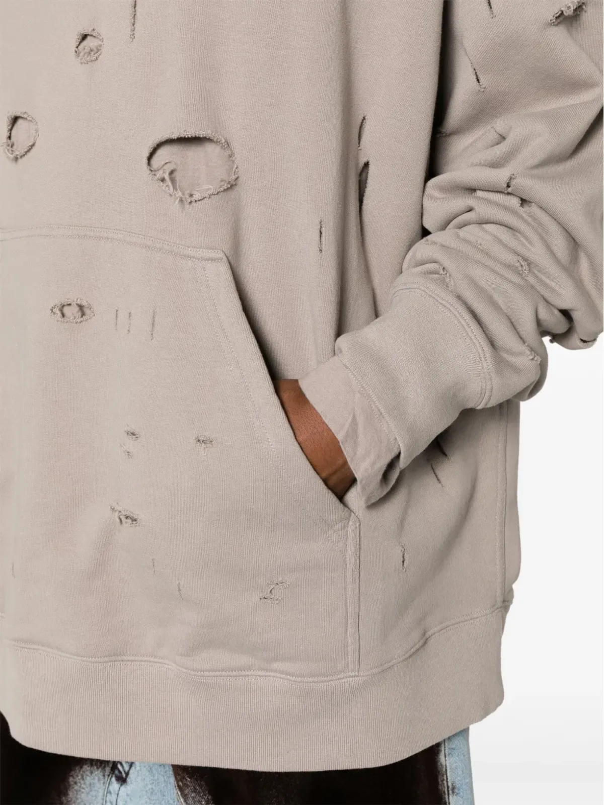Givenchy ロゴプリント ダメージ加工 パーカー - 画像5