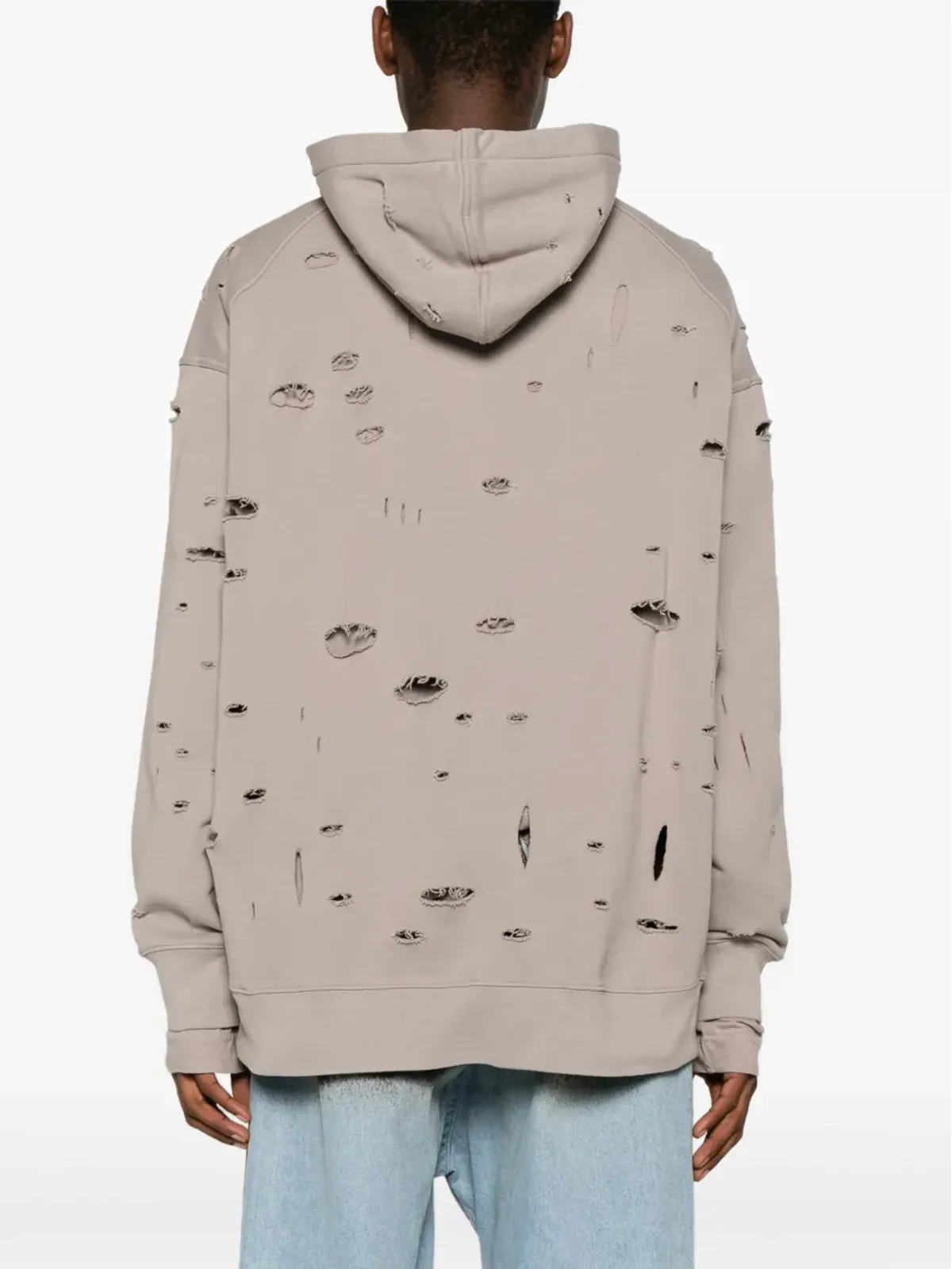 Givenchy ロゴプリント ダメージ加工 パーカー - 画像4