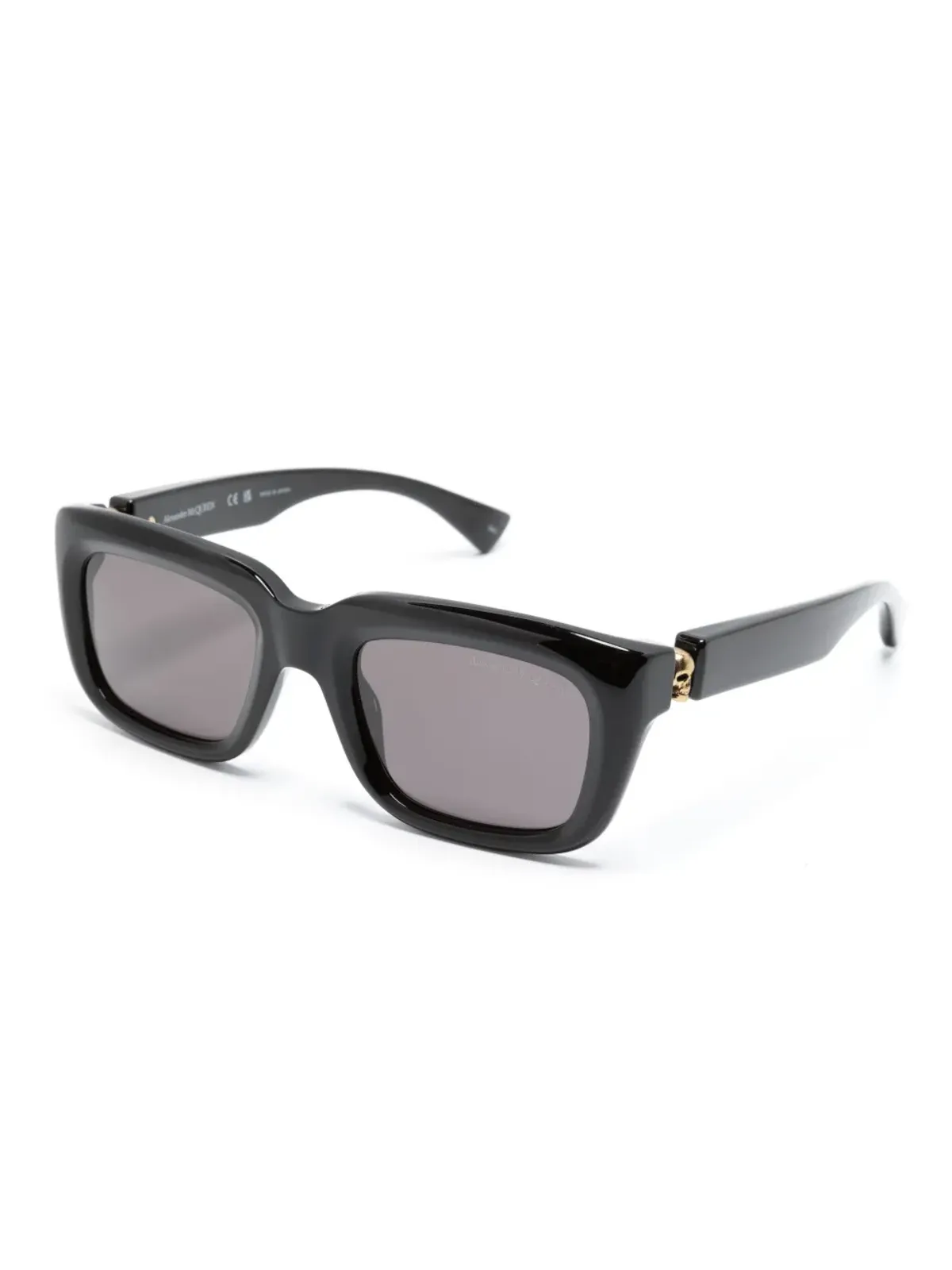 Alexander McQueen Eyewear フローティングスカル・スクエアフレーム サングラス - 画像2