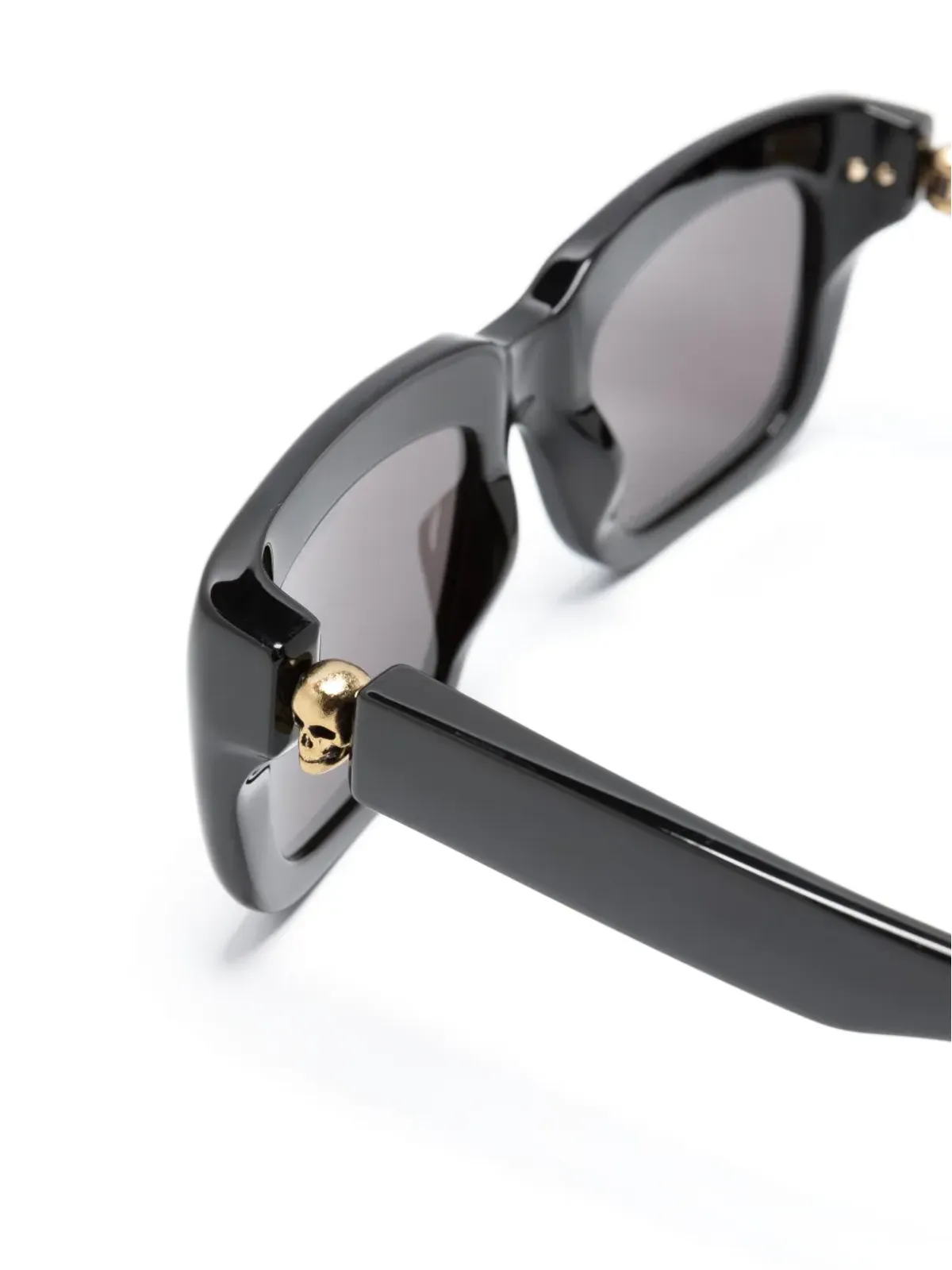Alexander McQueen Eyewear フローティングスカル・スクエアフレーム サングラス - 画像3