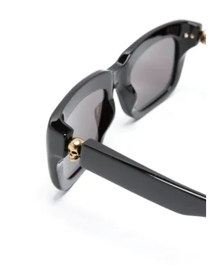 Alexander McQueen Eyewear フローティングスカル・スクエアフレーム サングラス - サムネイル3