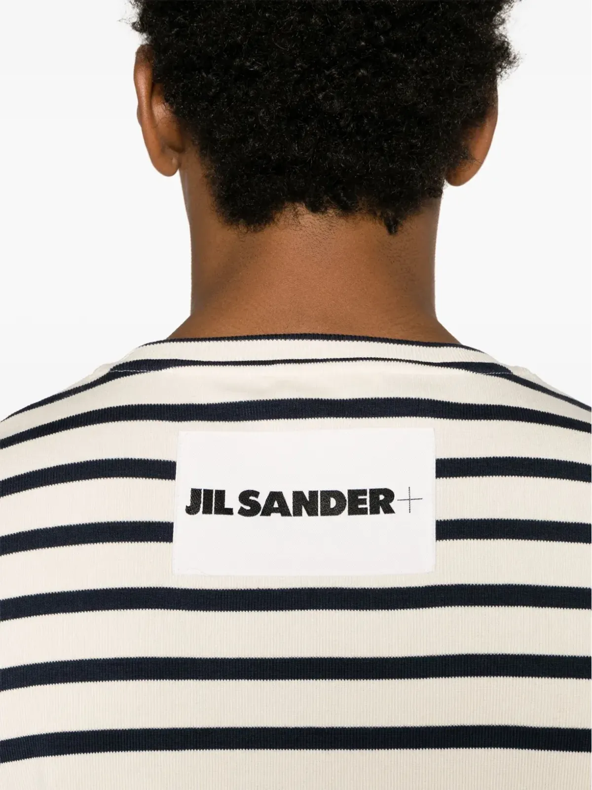 Jil Sander ストライプ柄リブ編みコットンTシャツ - ニュートラルカラー - 画像5
