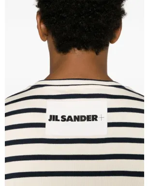 Jil Sander ストライプ柄リブ編みコットンTシャツ - ニュートラルカラー - サムネイル5