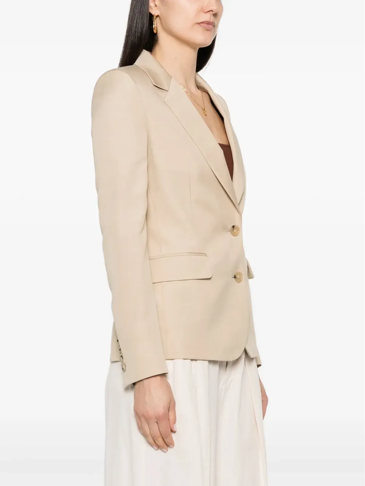 Stella McCartney アイコニック ノッチド-ラペル ブレザー - ニュートラルカラー - 画像3