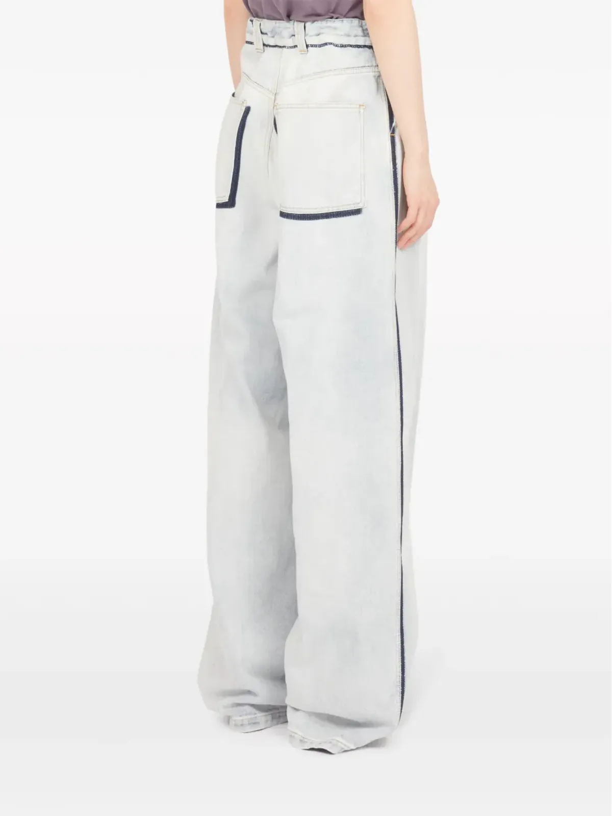 Maison Margiela メモリー ワイドレッグ ジーンズ - 画像5