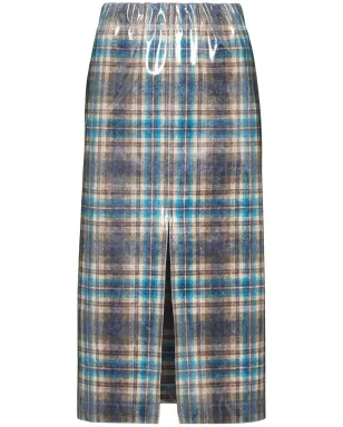 Maison Margiela x Pendleton チェック柄 ラッカー仕上げスカート - グリーン - サムネイル1