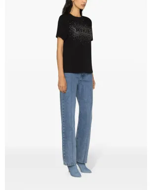 Sonia Rykiel ビーズロゴ入りコットンTシャツ - サムネイル3