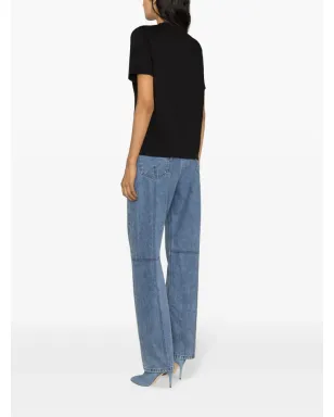 Sonia Rykiel ビーズロゴ入りコットンTシャツ - サムネイル4