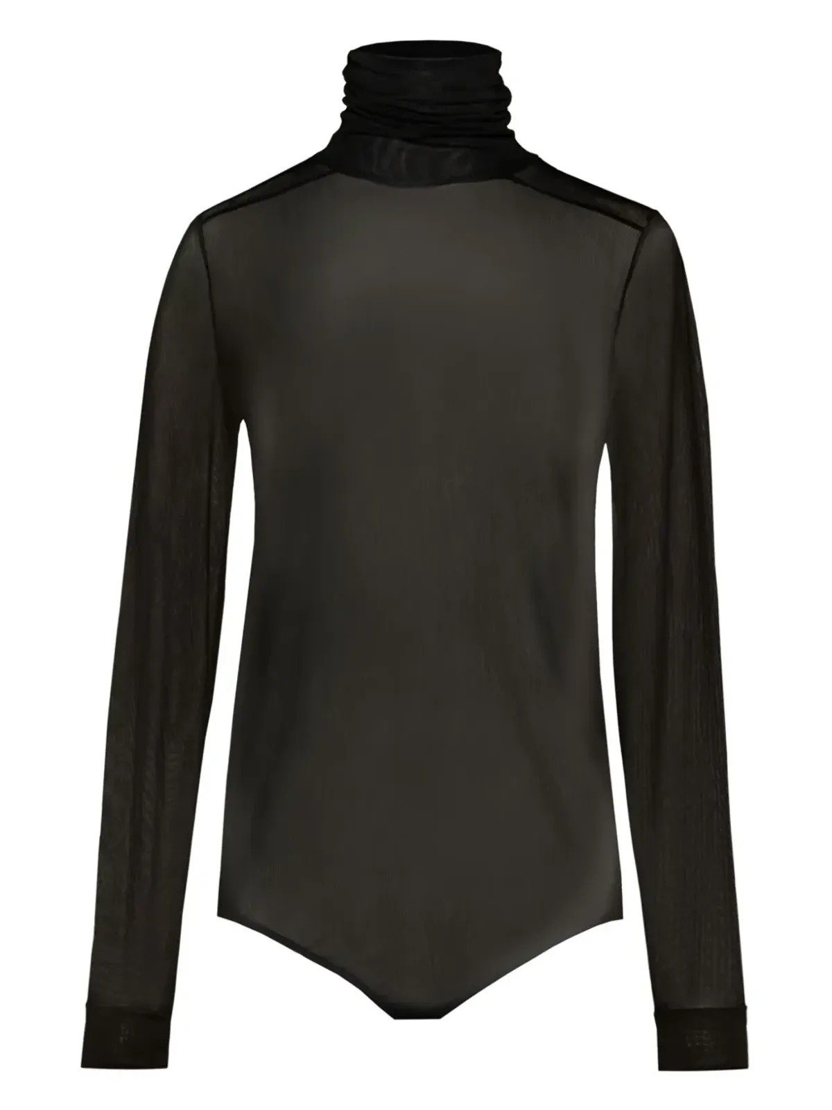 Maison Margiela フォーステッチ シアーボディスーツ - ブラック - 画像2