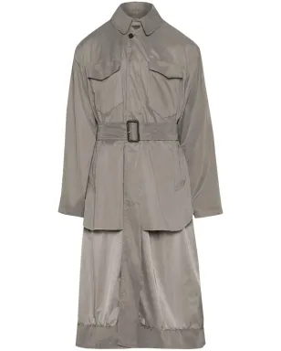 Maison Margiela デコルティケ リバーシブル トレンチコート グレー - サムネイル1