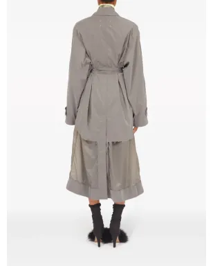 Maison Margiela デコルティケ リバーシブル トレンチコート グレー - サムネイル5