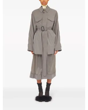 Maison Margiela デコルティケ リバーシブル トレンチコート グレー - サムネイル2