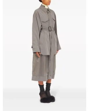 Maison Margiela デコルティケ リバーシブル トレンチコート グレー - サムネイル3