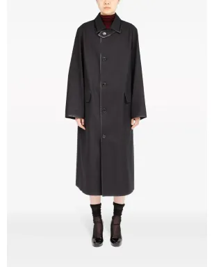 Maison Margiela コーティング加工のシングルブレストコート - ブラック - サムネイル2