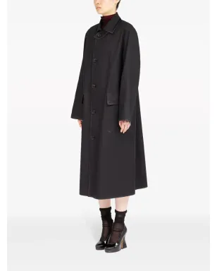 Maison Margiela コーティング加工のシングルブレストコート - ブラック - サムネイル4