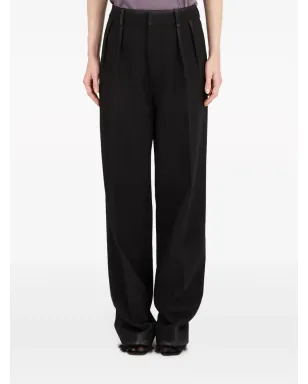 Maison Margiela ストレートレッグ ギャバジンウール パンツ ブラック - サムネイル2