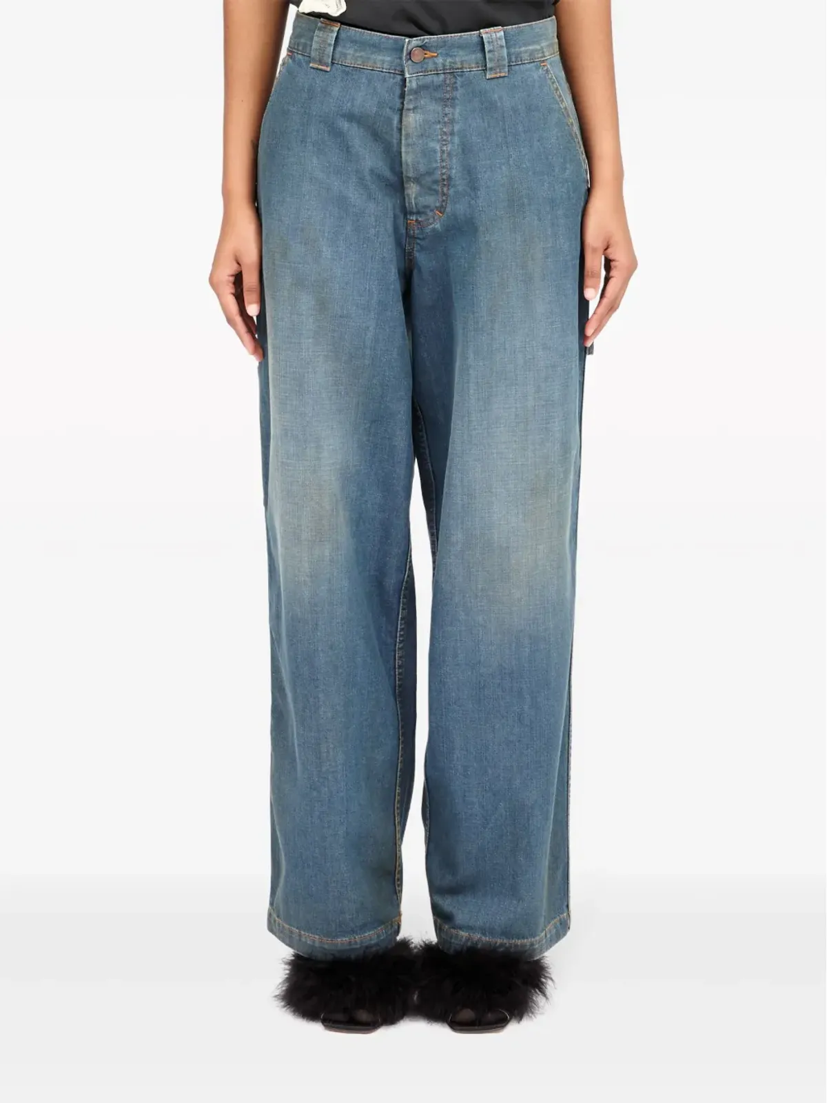 Maison Margiela アメリカーナ ワイドレッグジーンズ - ブルー - 画像2