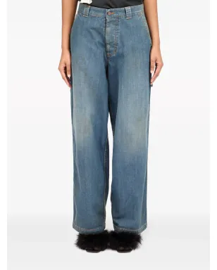 Maison Margiela アメリカーナ ワイドレッグジーンズ - ブルー - サムネイル2