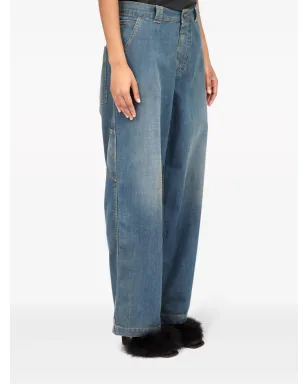 Maison Margiela アメリカーナ ワイドレッグジーンズ - ブルー - サムネイル3