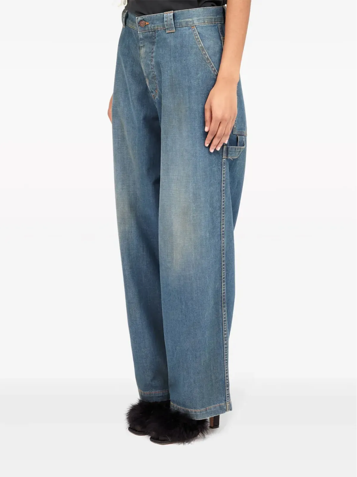 Maison Margiela アメリカーナ ワイドレッグジーンズ - ブルー - 画像4