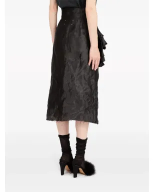 Maison Margiela ドレープ入り Lurex ミディスカート - サムネイル5
