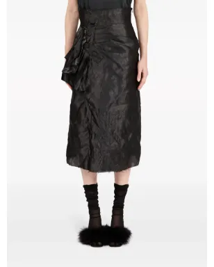 Maison Margiela ドレープ入り Lurex ミディスカート - サムネイル2