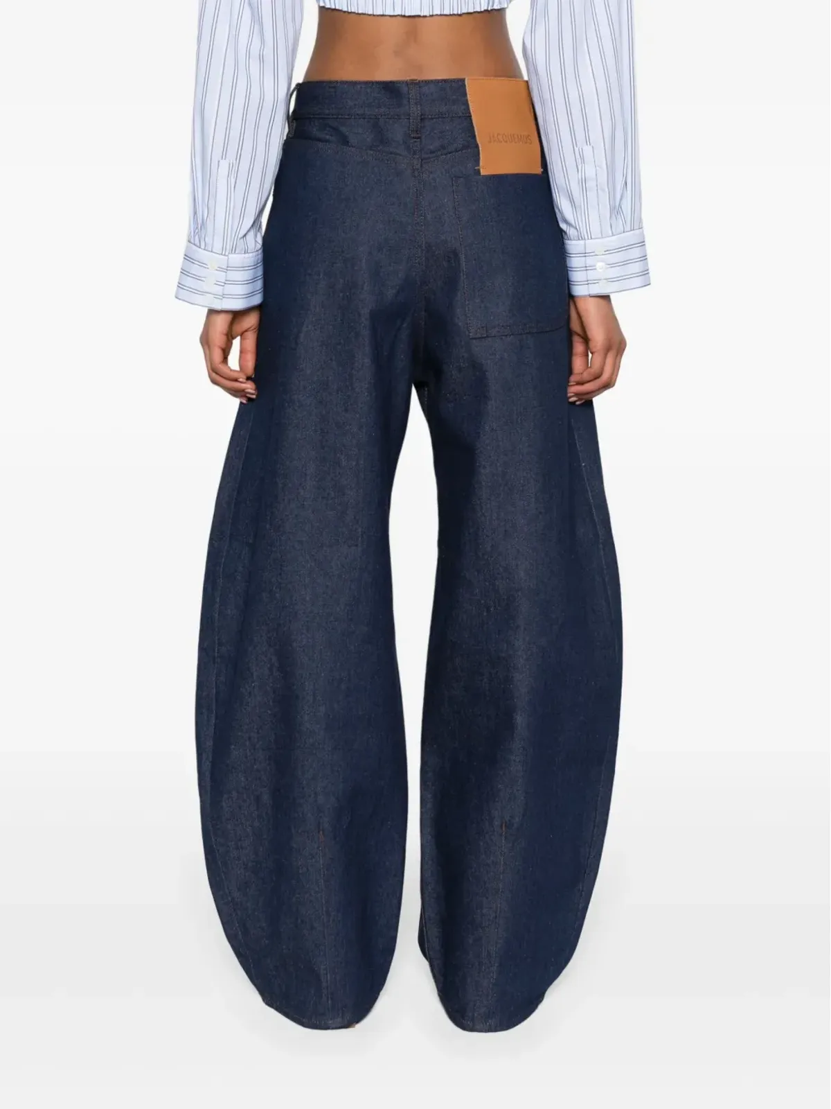 Jacquemus Le De-Nimes Ovalo ミッドライズ ワイドレッグジーンズ - ブルー - 画像4