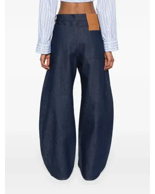 Jacquemus Le De-Nimes Ovalo ミッドライズ ワイドレッグジーンズ - ブルー - サムネイル4