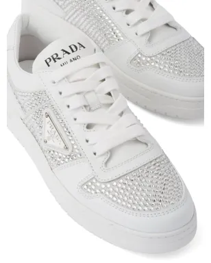 Prada クリスタル装飾レザー スニーカー - サムネイル5