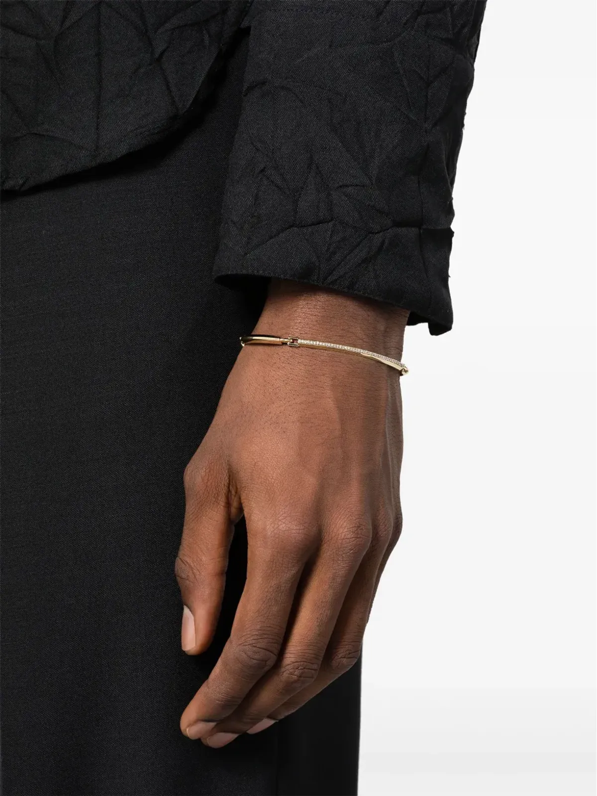 LUIS MORAIS 14K イエローゴールド ダイヤモンド ブレスレット - 画像2