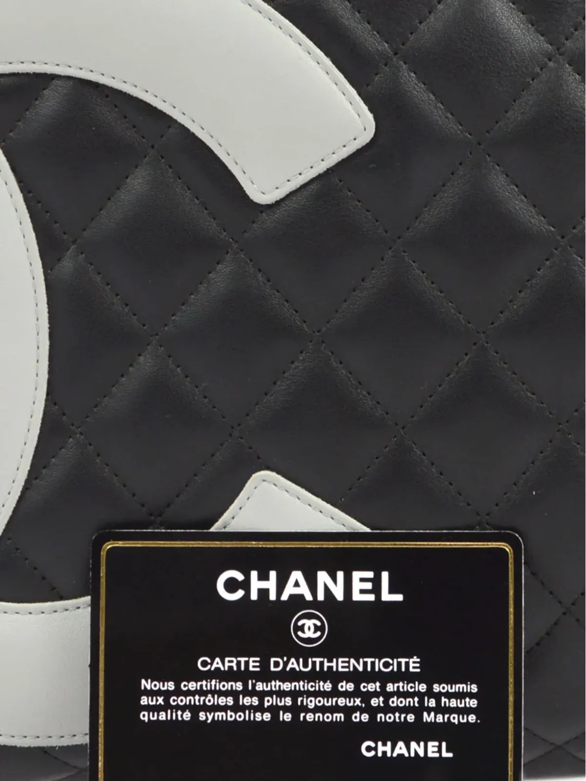CHANEL ビンテージ 2005 Cambon Ligne ハンドバッグ - ブラック - 画像5