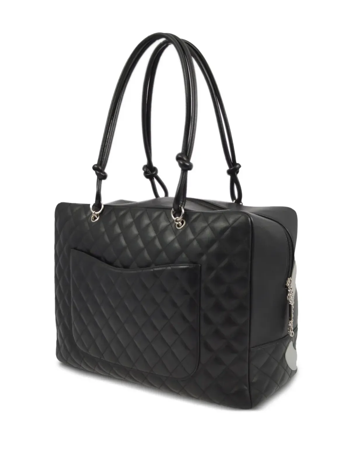 CHANEL ビンテージ 2005 Cambon Ligne ハンドバッグ - ブラック - 画像2