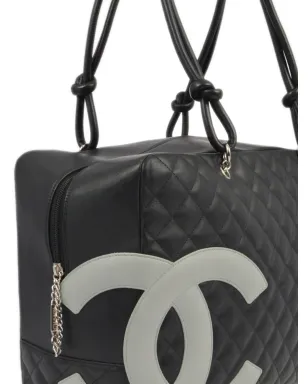 CHANEL ビンテージ 2005 Cambon Ligne ハンドバッグ - ブラック - サムネイル3