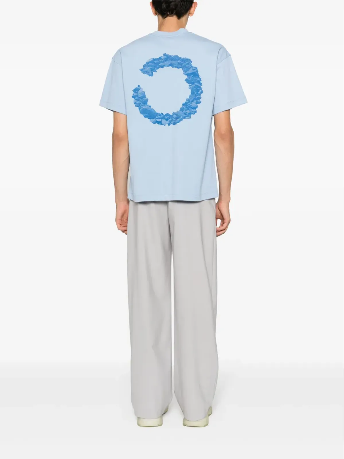 OBJECTS IV LIFE ボルダー柄コットンTシャツ - Blue - 画像2