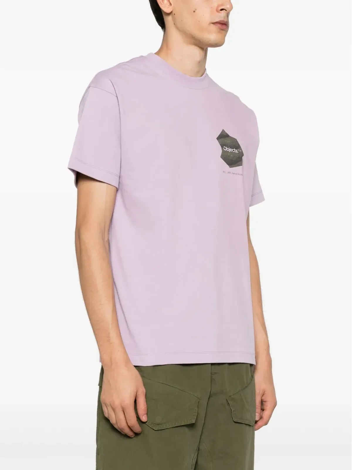 OBJECTS IV LIFE Thought Bubble Spray-print コットン Tシャツ（パープル） - 画像5