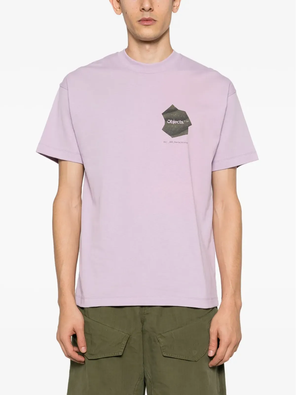 OBJECTS IV LIFE Thought Bubble Spray-print コットン Tシャツ（パープル） - 画像4