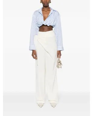 Jacquemus La Chemise Bahia ストライプシャツ ブルー - サムネイル2
