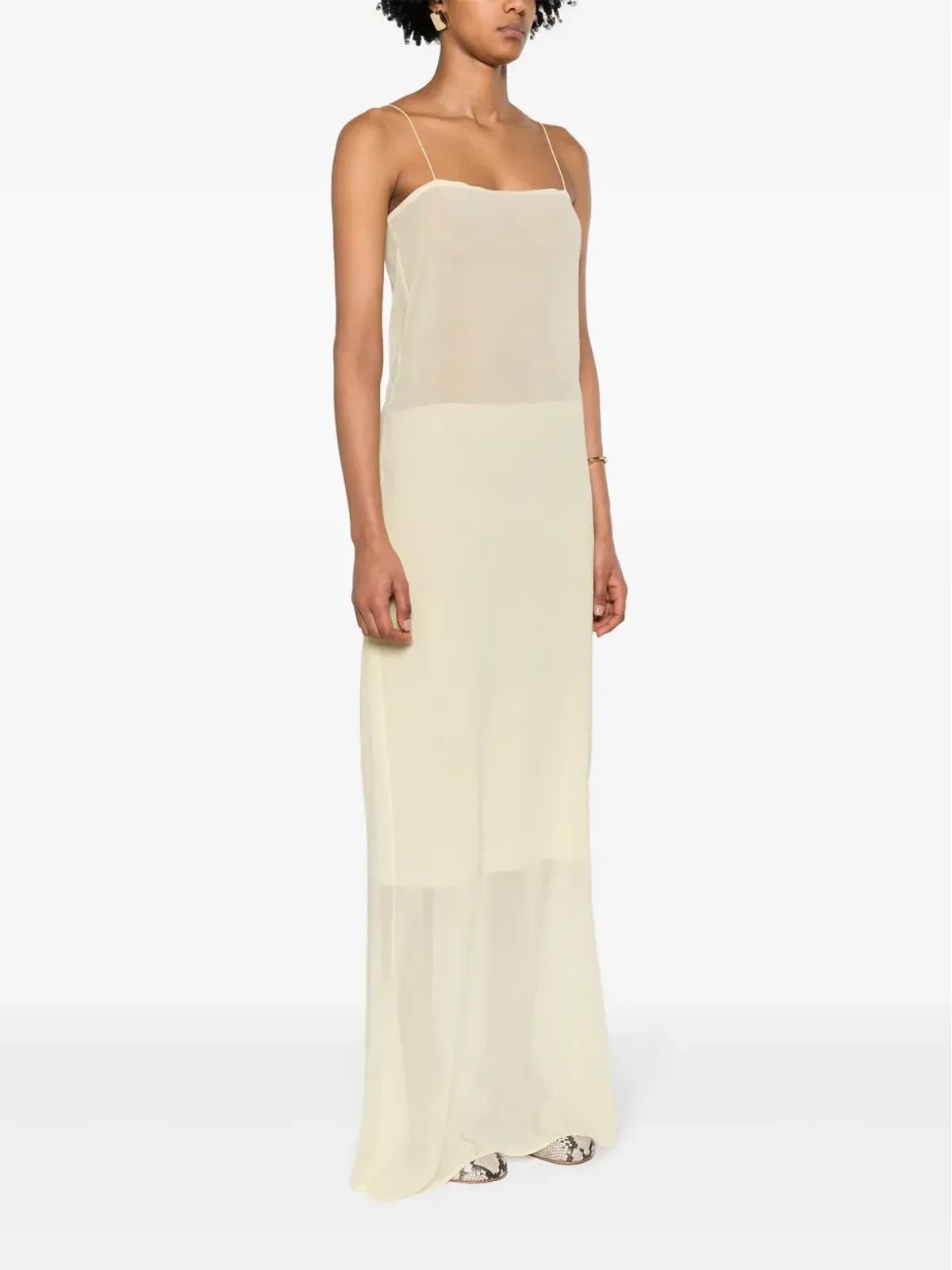 Jacquemus La robe Brezza スリップドレス - イエロー - 画像3
